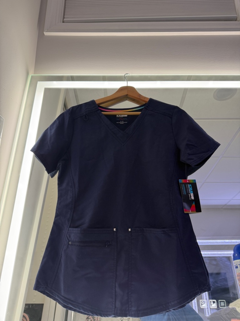 Scrubstar Navy Blue Ultimate V-Neck Scrub Top